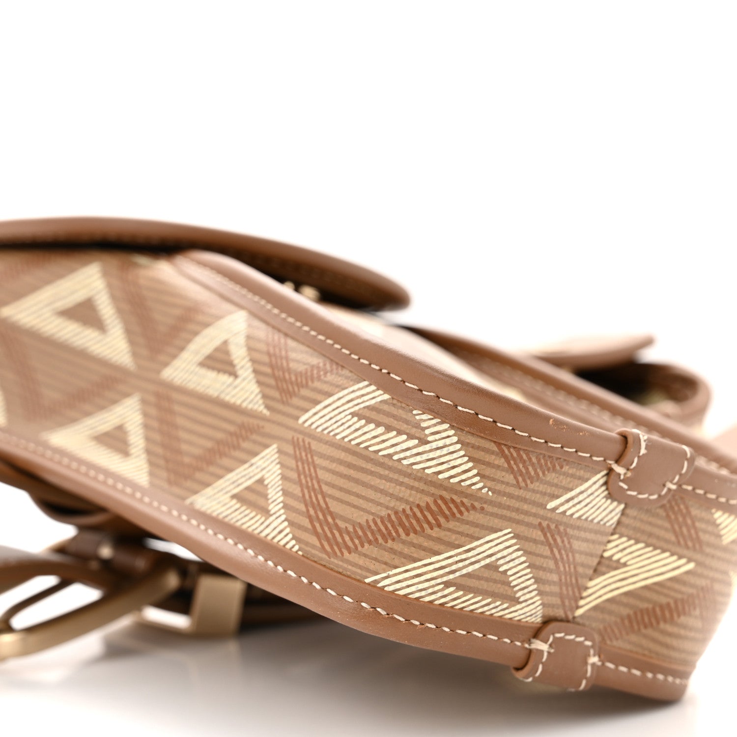 Christian Dior Coated Canvas CD Diamond Mens Utility Belt Coffee 10 of 11