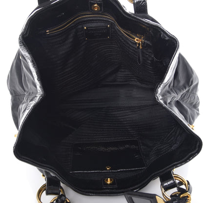 Prada Tessuto Nylon Chain Shoulder Bag Nero Black 5 of 9
