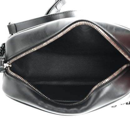 Gucci Calfskin Matelasse Monochrome Small GG Marmont Chain Shoulder Bag Black 5 of 10