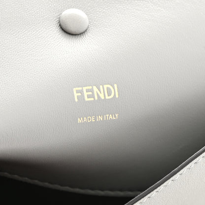 Fendi Nappa Apolo Floral Embroidered Chain Baguette Ghiaccio 5 of 13