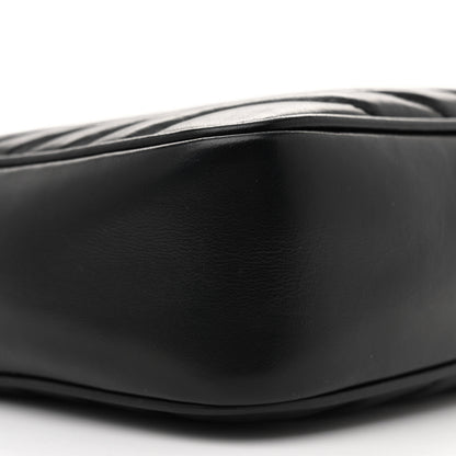 Saint Laurent Calfskin Matelasse Monogram Lou Camera Bag Black 9 of 13