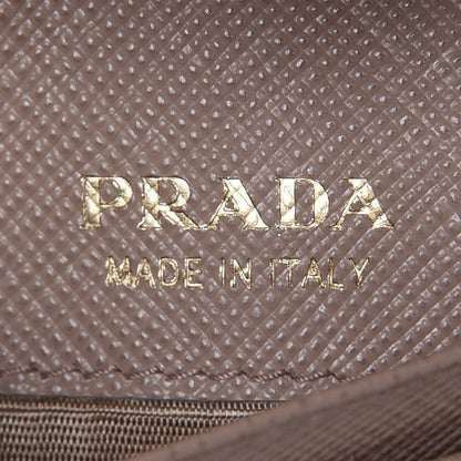 Prada Saffiano Compact Envelope Wallet Cammeo 6 of 10