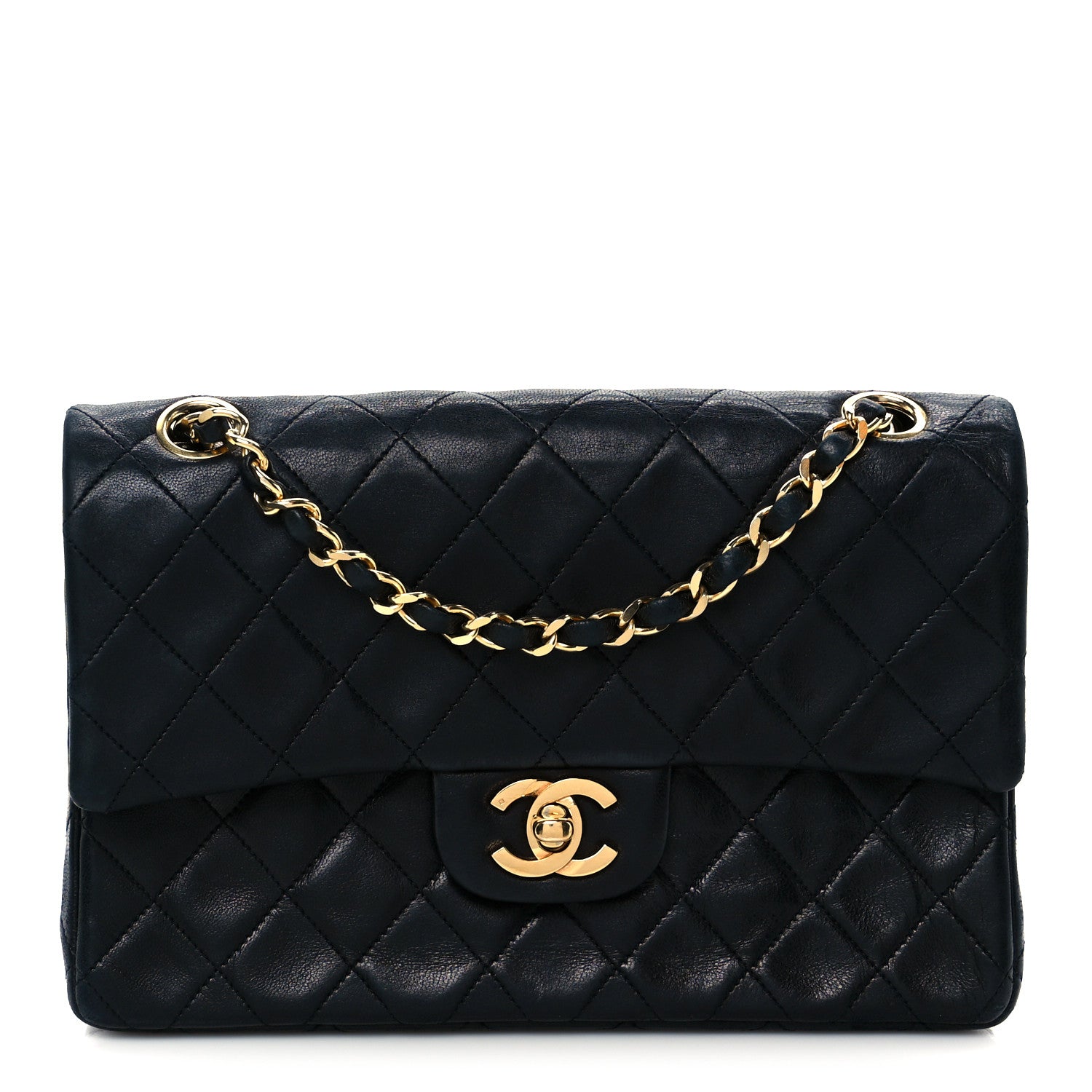 Chanel Lambskin Quilted Small Double Flap Black 1 of 23