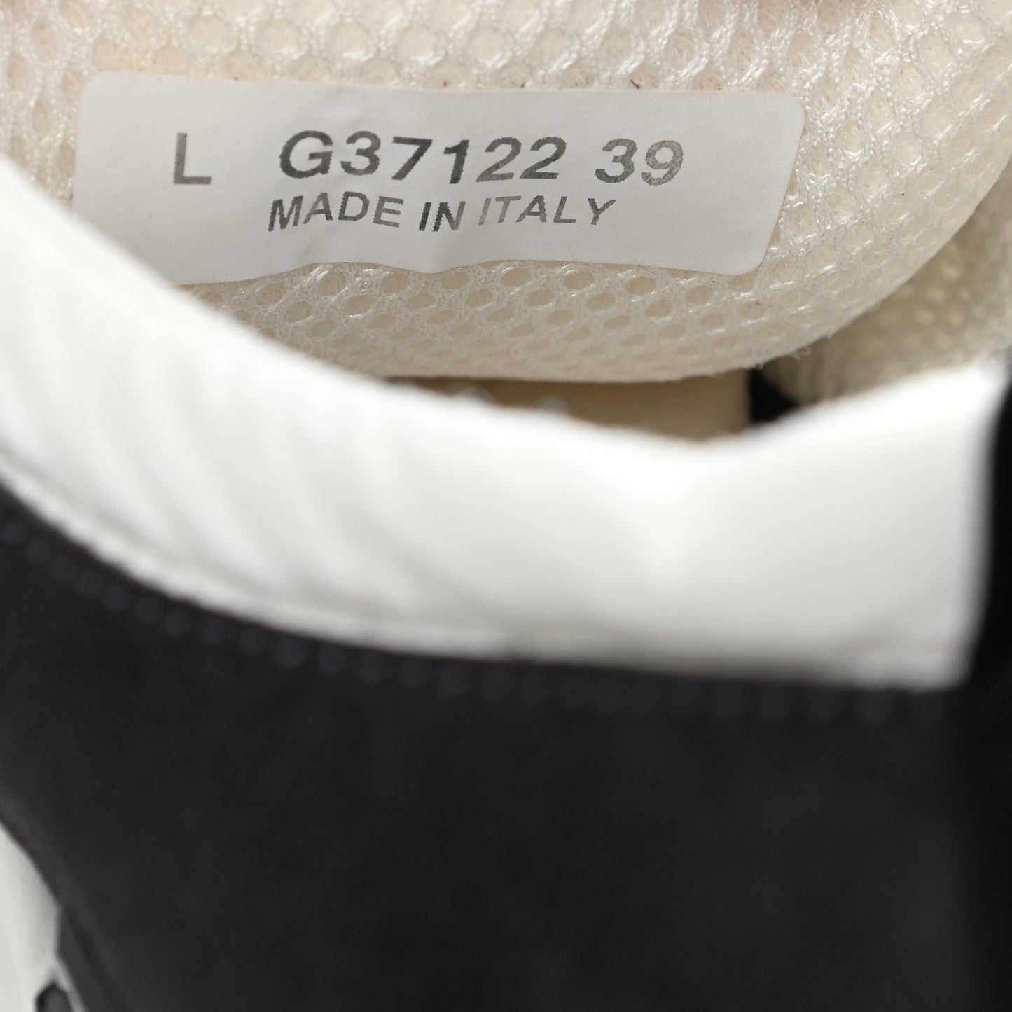 Nylon Suede Calfskin CC Sneakers 39 White Dark Grey