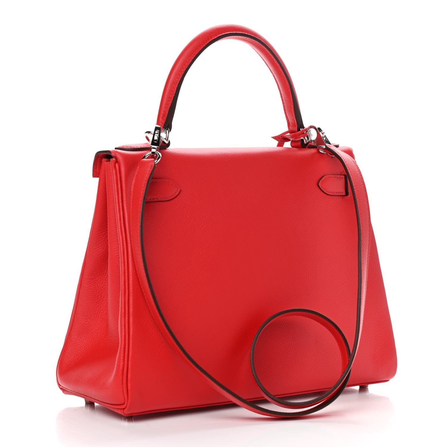 Hermes Evercolor Verso Kelly Retourne 28 Rouge De Coeur Rouge Grenat 3 of 9