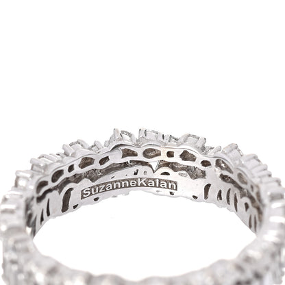 Suzanne Kalan 18K White Gold Short Stack Eternity Band 56 7.75 4 of 6
