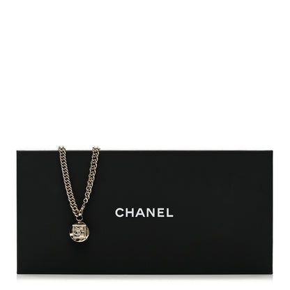 Chanel Crystal CC Chain Charm Choker Gold 6 of 6
