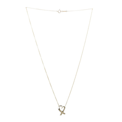 Tiffany 18K Yellow Gold Small Paloma Picasso Loving Heart Pendant Necklace 3 of 6