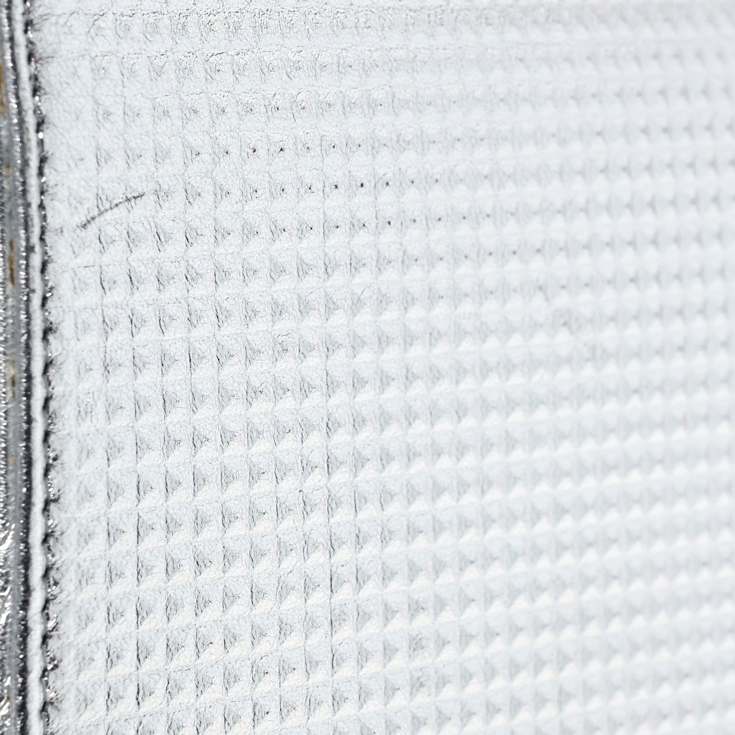 Chanel Metallic Lambskin Embossed Envelope Clutch Silver 9 of 14