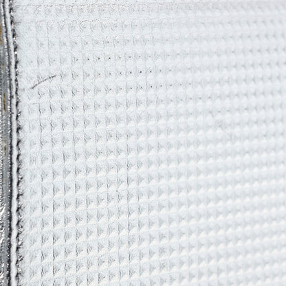 Chanel Metallic Lambskin Embossed Envelope Clutch Silver 9 of 14