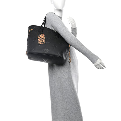 Louis Vuitton Empreinte Monogram Giant Wild at Heart Neverfull MM Black 2 of 11