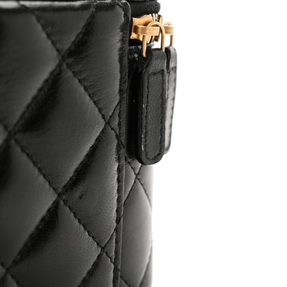 Chanel Lambskin Quilted Small CC Dynasty Vanity Case With Chain Black 13 of 13