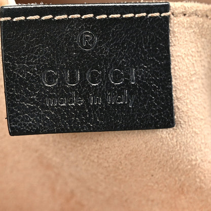Gucci Monogram Matelasse Diagonal Small GG Marmont Chain Shoulder Bag Beige Black 6 of 11