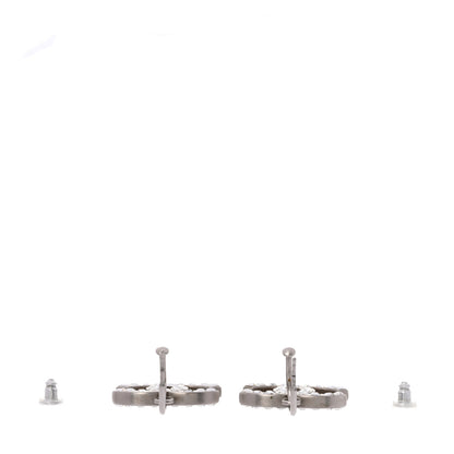 Chanel Baguette Crystal CC Dangle Earrings Silver 3 of 3