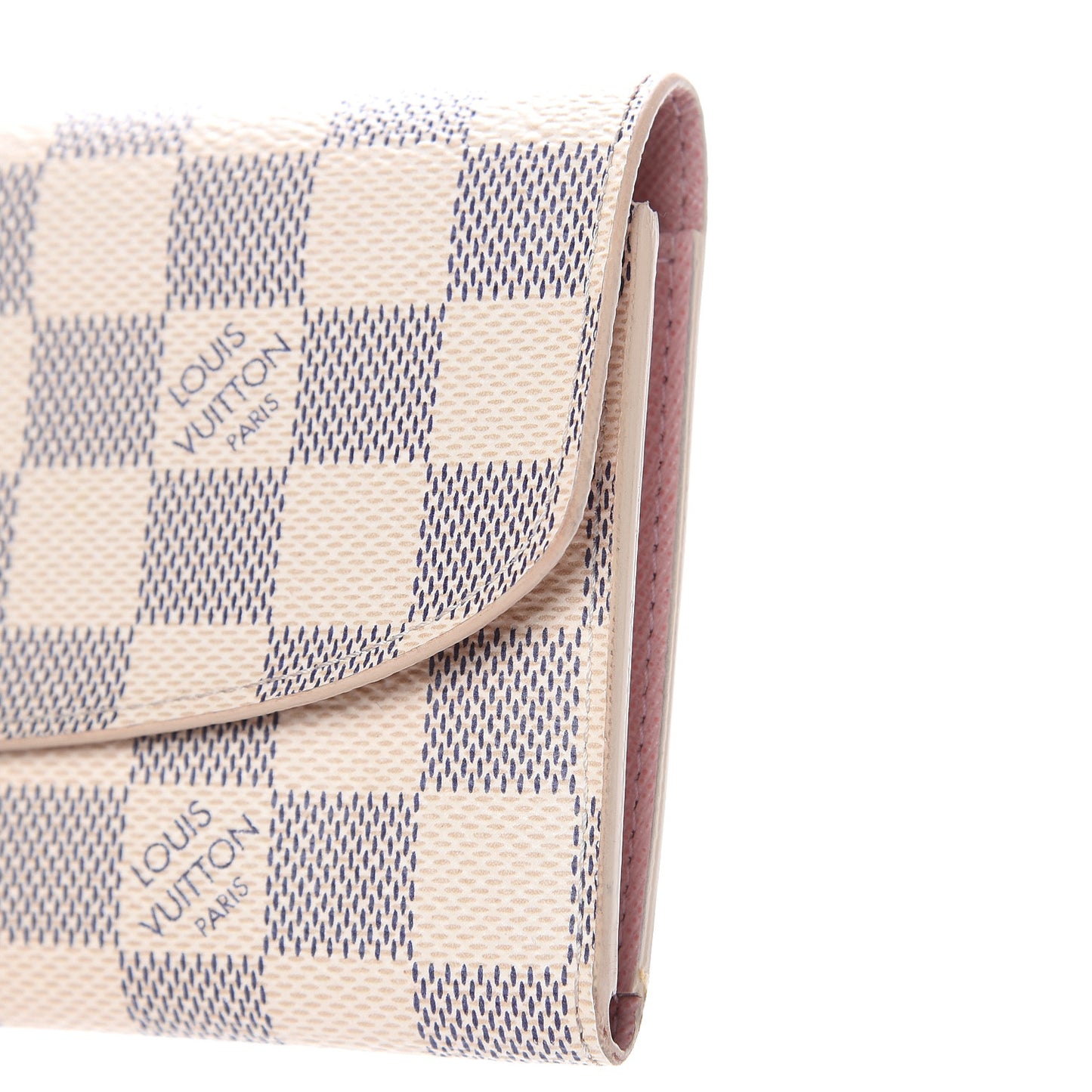 Damier Azur Emilie Wallet Rose Ballerine