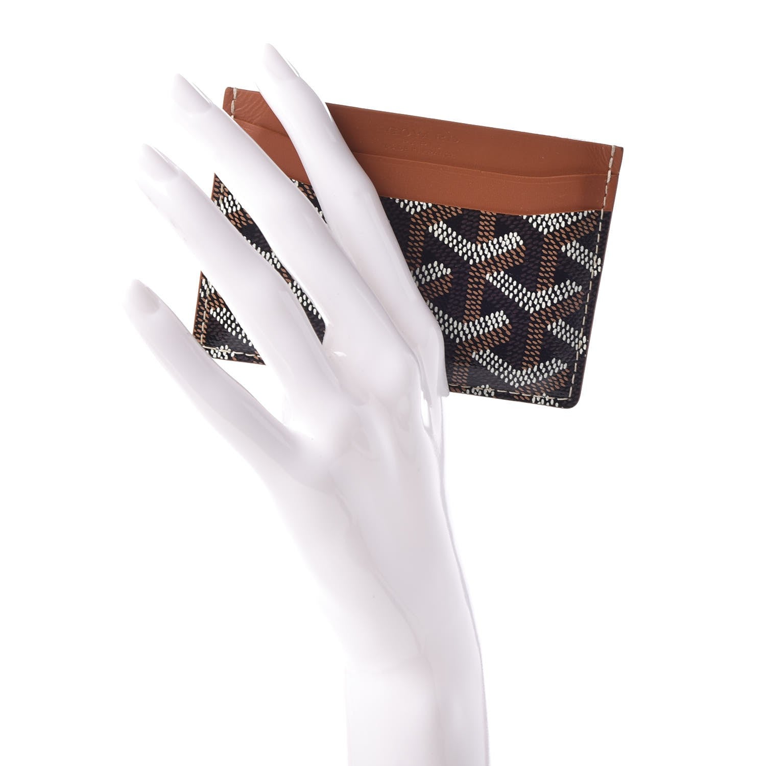 Goyard Goyardine Saint Sulpice Card Holder Black Gold 2 of 7