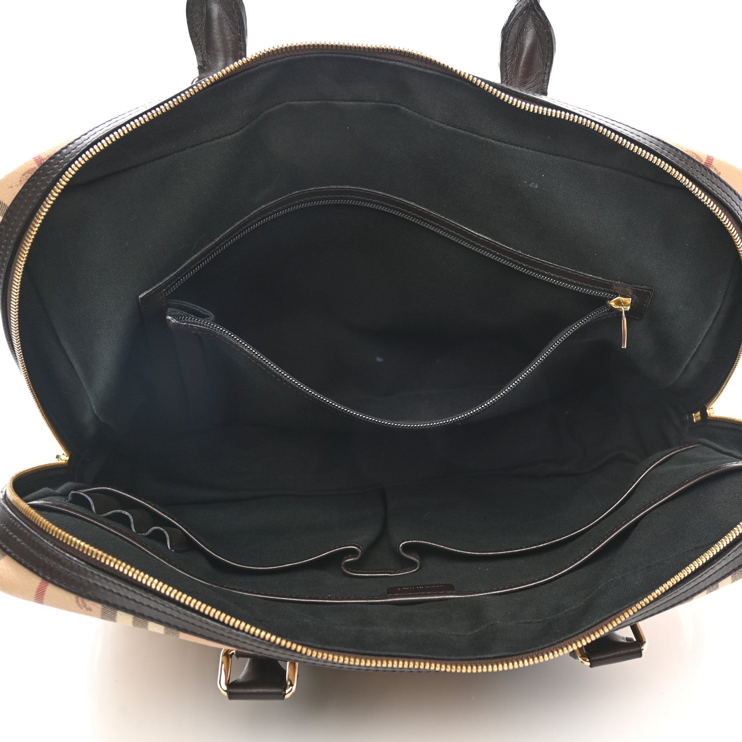 Burberry Haymarket Check Briefcase Black 5 of 12