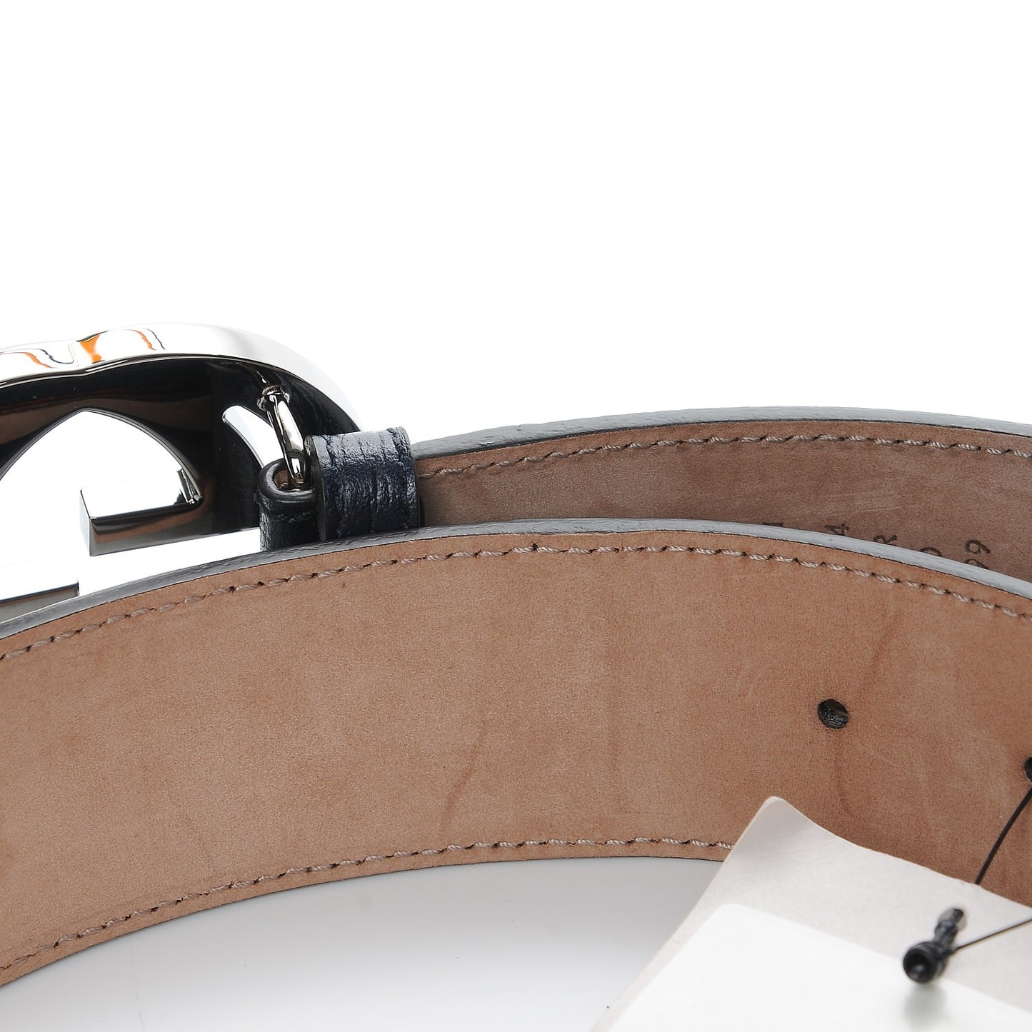 Calfskin Web Interlocking G Belt 75 30 Blue