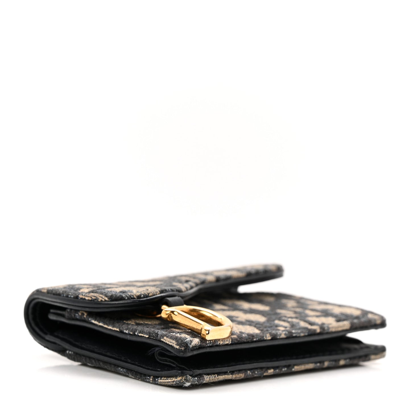 Oblique Saddle Card Holder Blue
