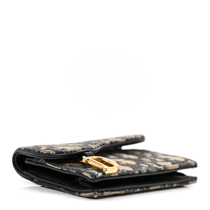 Christian Dior Oblique Saddle Card Holder Blue 4 of 8