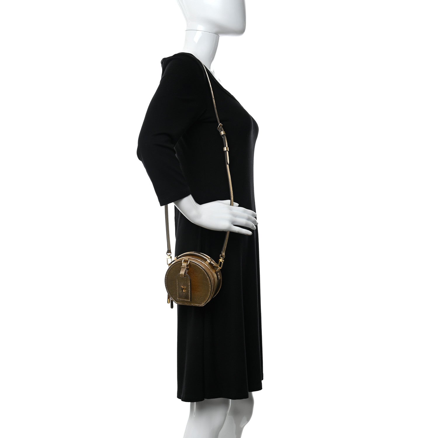 Louis Vuitton Lizard Mini Boite Chapeau Gold 2 of 11