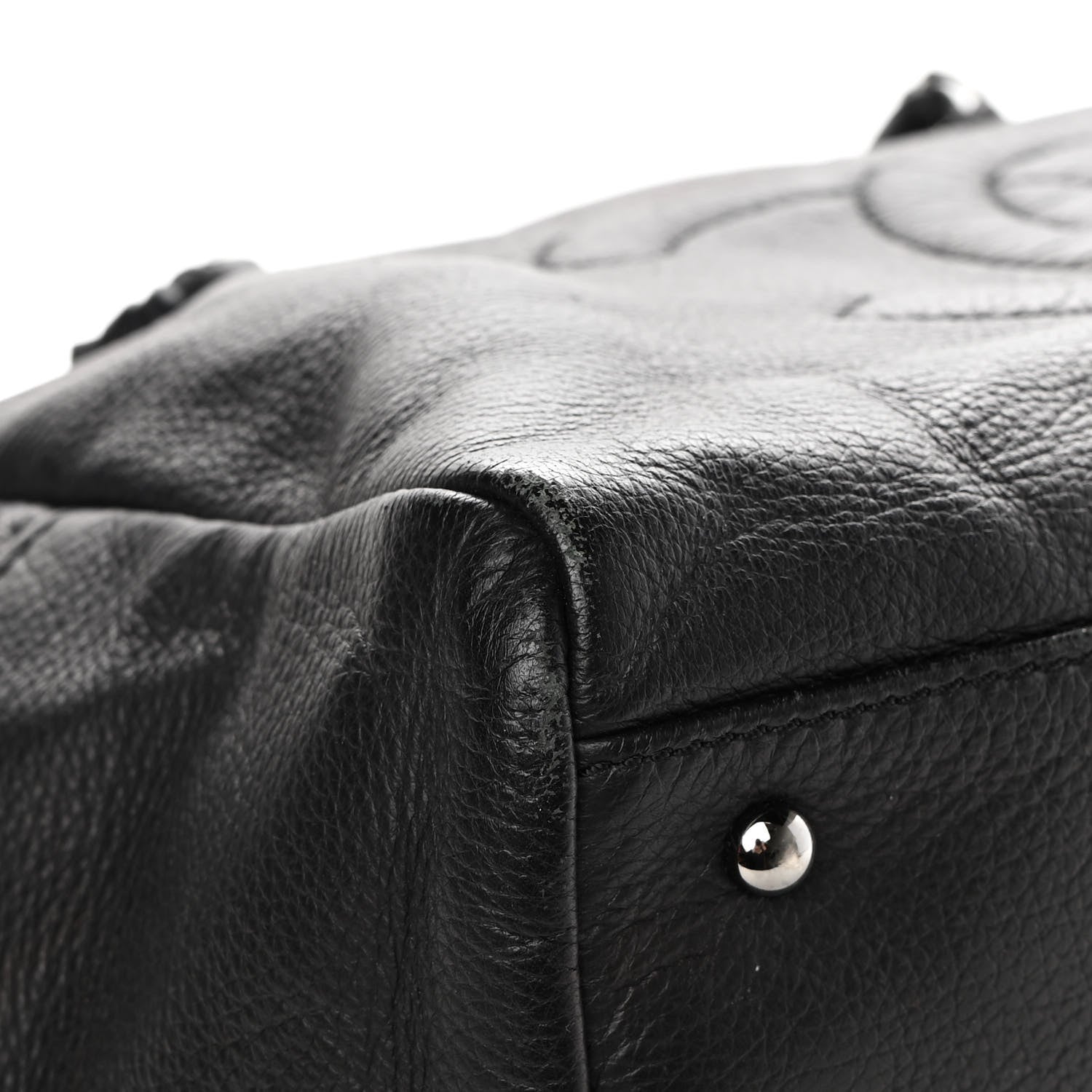 Chanel Deerskin Luxe Ligne Large Bowler Black 8 of 15
