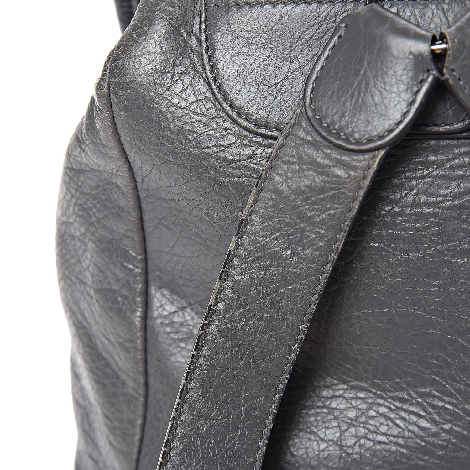 Balenciaga Agneau Silver Metallic Edge Hardware Backpack Gris Cendre 18 of 23