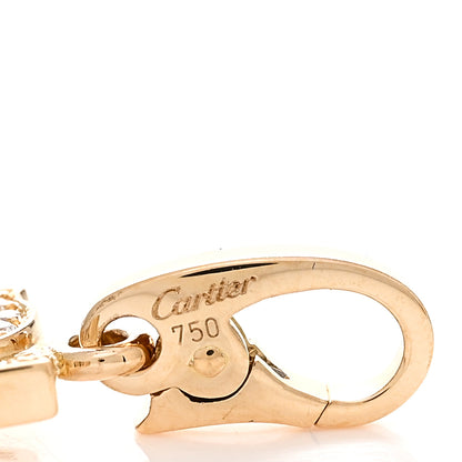 Cartier 18K Yellow Gold Diamond Logo Charm 3 of 3
