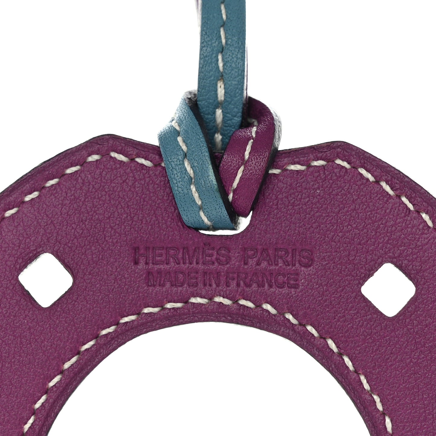 Swift Paddock Horseshoe Bag Charm Bleu Jean Anemone