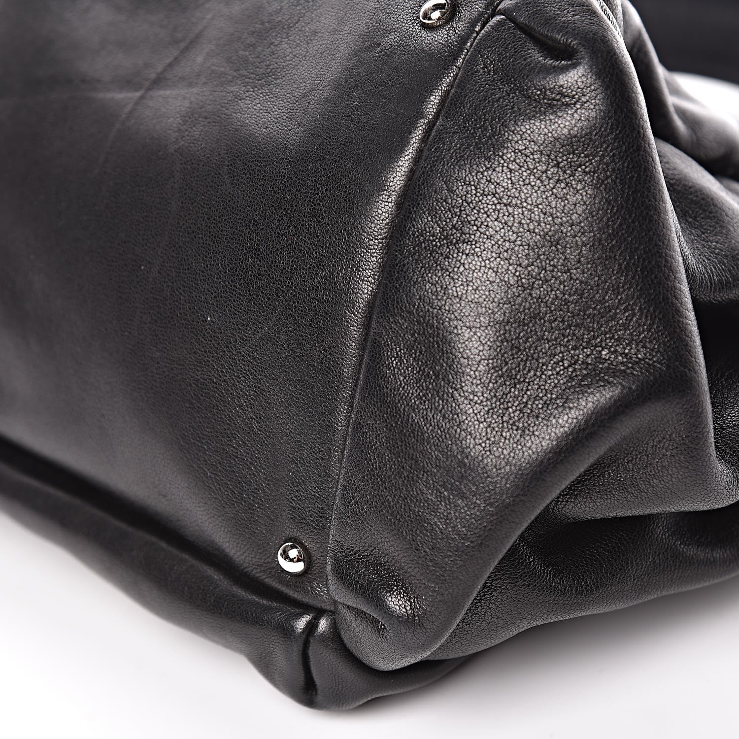 Chanel Lambskin Lax Accordion Hobo Black 8 of 17