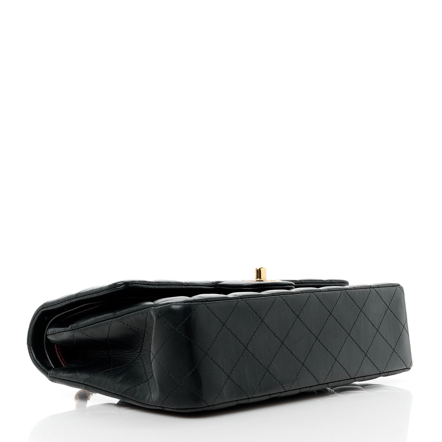 Chanel Lambskin Quilted Medium Double Flap Black 4 of 11