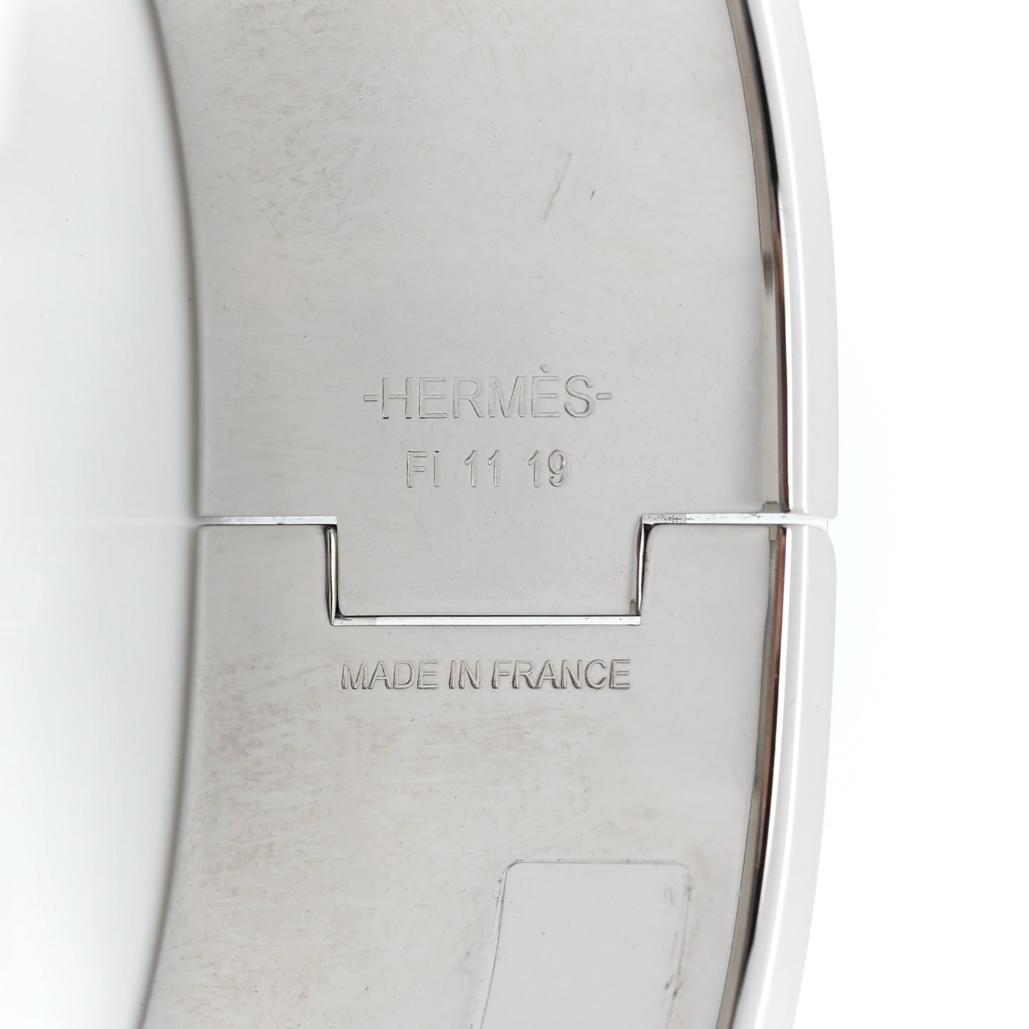 Enamel Wide Clic Clac H Bracelet PM Orange