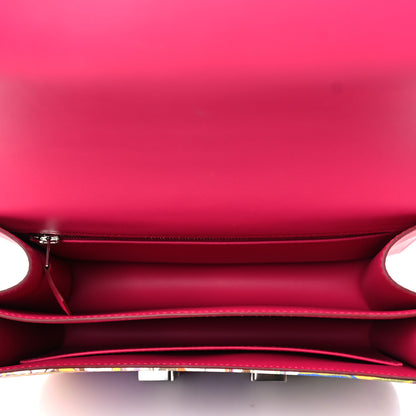 Hermes Swift Silk Marble Printed Constance 24 Rose Azalee Rose Mexico 4 of 10