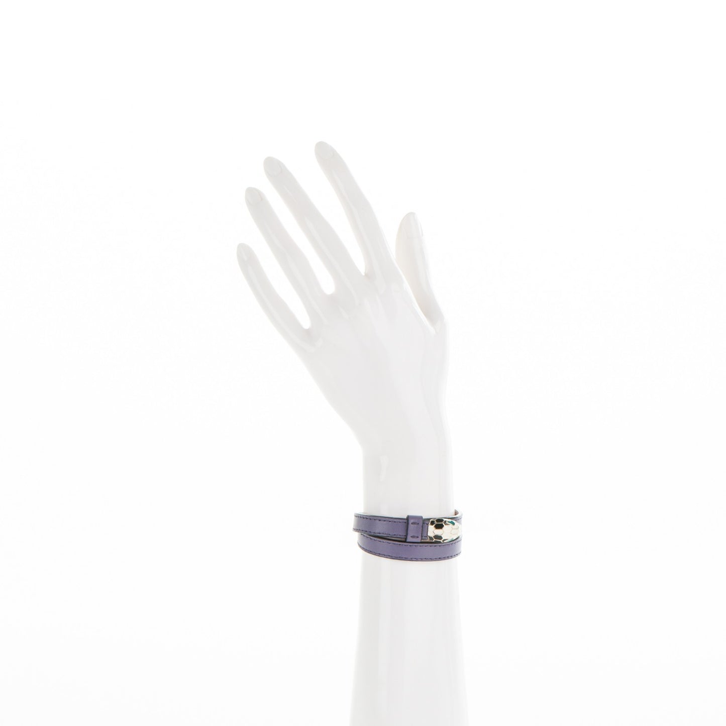 Lambskin Serpenti Forever Double Coil Bracelet S