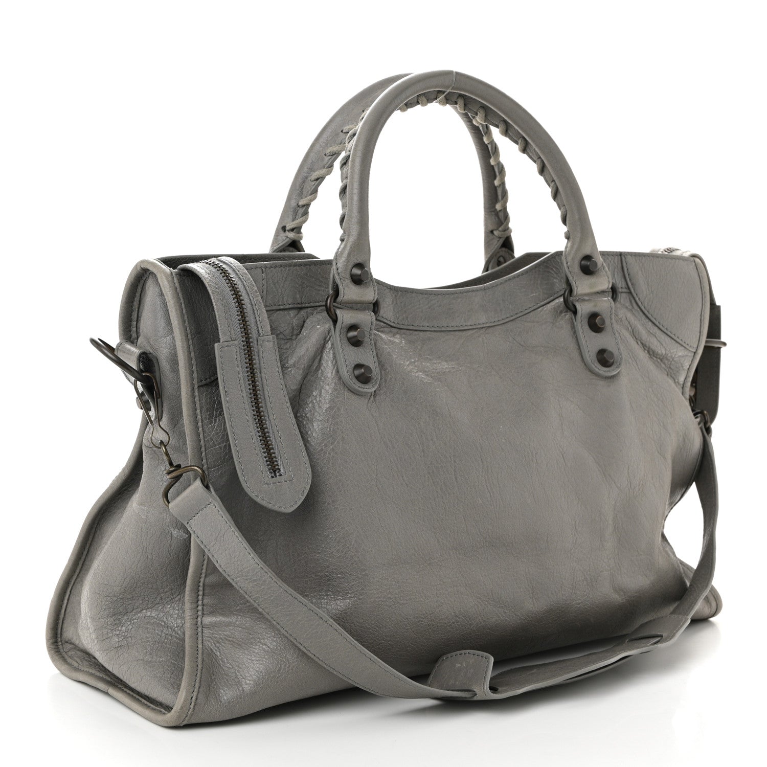 Balenciaga Agneau Classic Hardware City Gris Pyrite 4 of 14