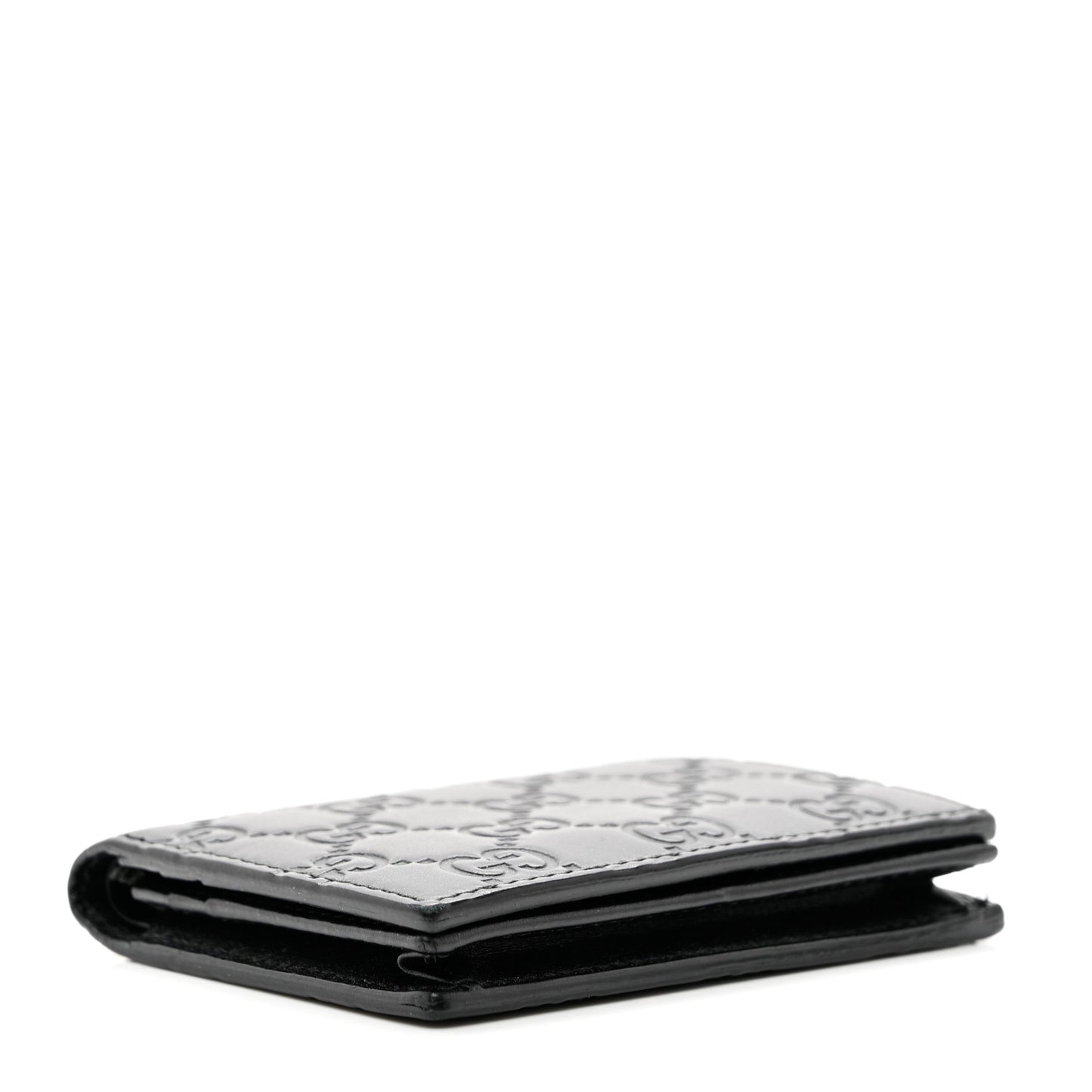 Guccissima Card Case Wallet Black