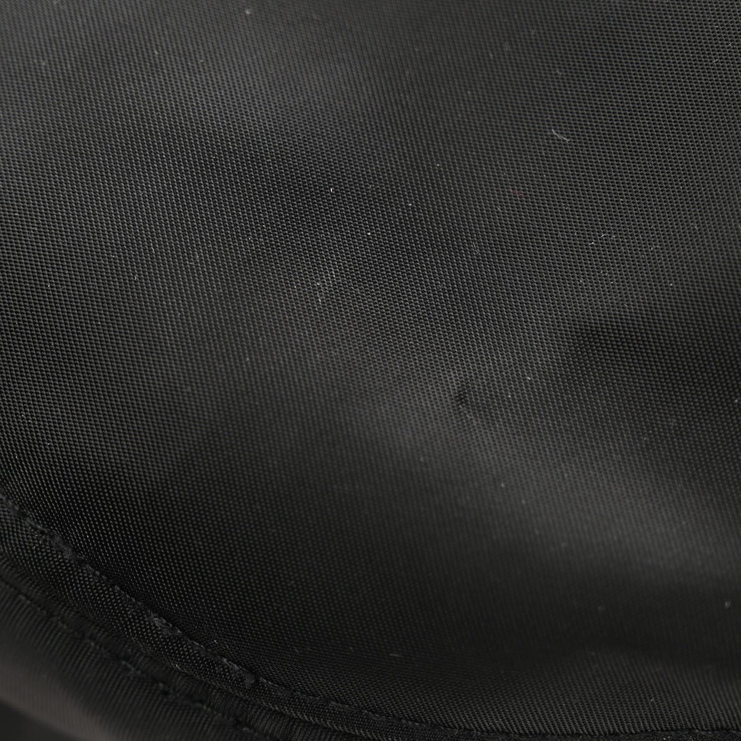 Nylon Metal Triangle Logo Womens Bucket Hat M Black