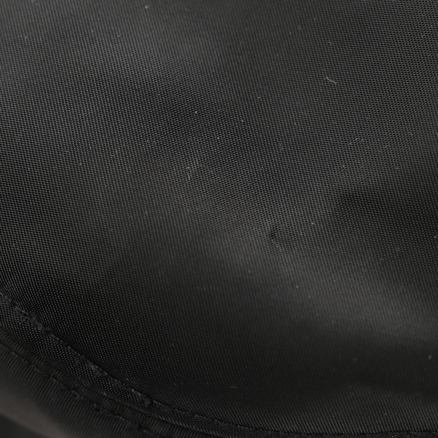 Prada Nylon Metal Triangle Logo Womens Bucket Hat M Black 10 of 10