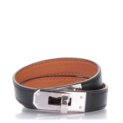 Hermes Chamonix Kelly Double Tour Bracelet S Black 1 of 7