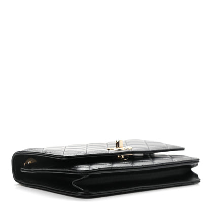 Chanel Lambskin Quilted Trendy CC Wallet On Chain WOC Black 4 of 12