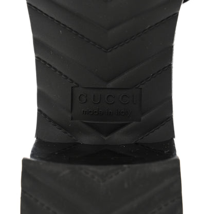 Gucci Rubber Gucci Logo Womens Platform 20/60mm Slide Sandals 37 Black 8 of 9