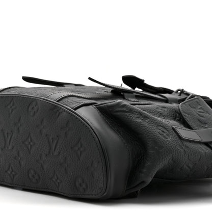 Louis Vuitton Taurillon Monogram Christopher MM Backpack Black 9 of 10