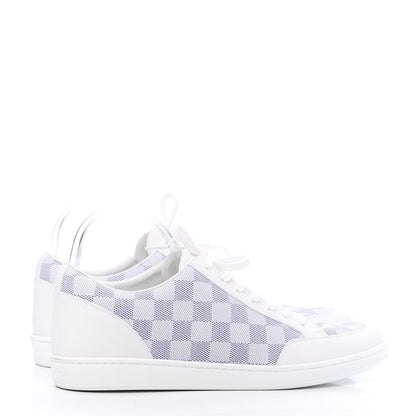 Louis Vuitton Calfskin Damier Azur Mens Offshore Sneakers 9.5 White 5 of 9