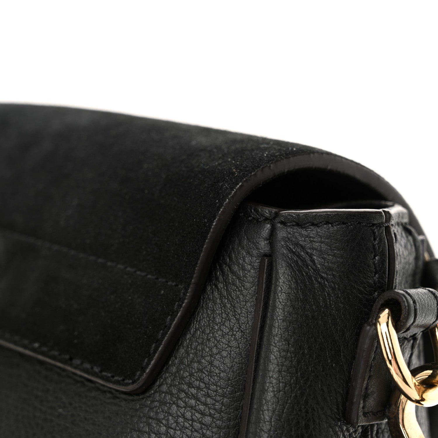 Chloe Suede Calfskin Small Faye Backpack Black 10 of 11