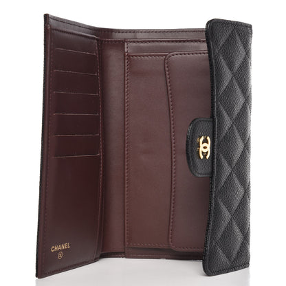Chanel Caviar Quilted Large Flap Wallet Black 5 of 9