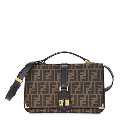 Fendi Zucca Vitello Classico No.1 Satchel Tobacco Moro 1 of 15
