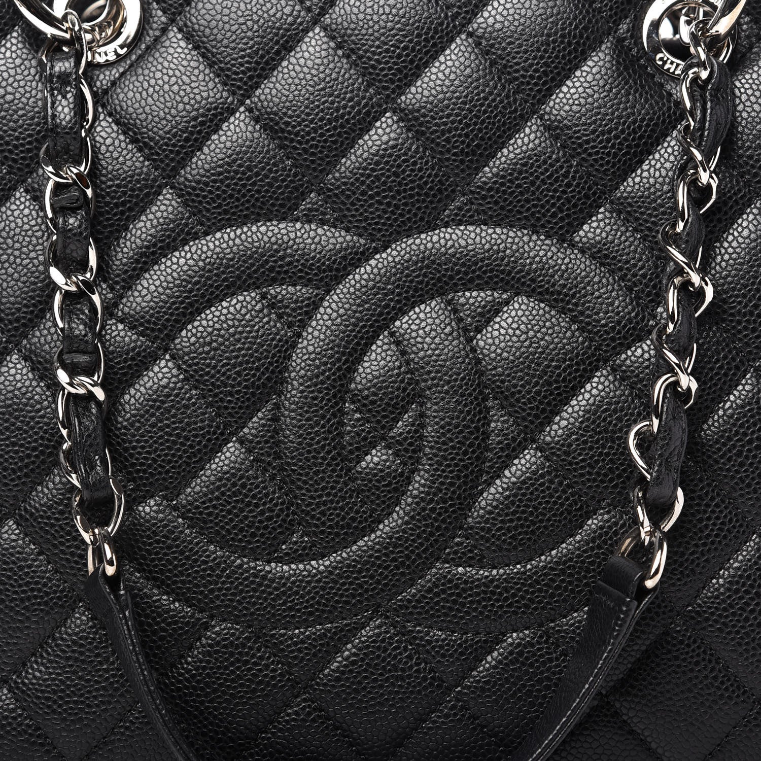 Chanel Caviar Quilted Grand Shopping Tote GST Black 10 of 11