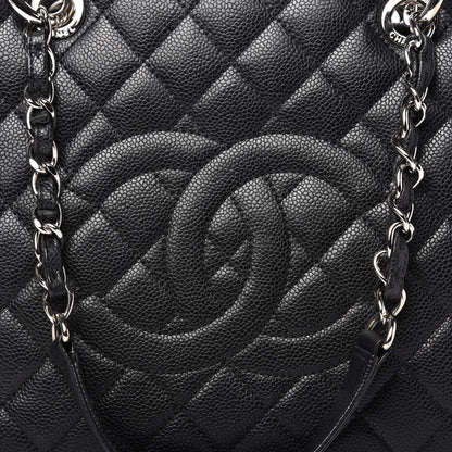 Chanel Caviar Quilted Grand Shopping Tote GST Black 10 of 11
