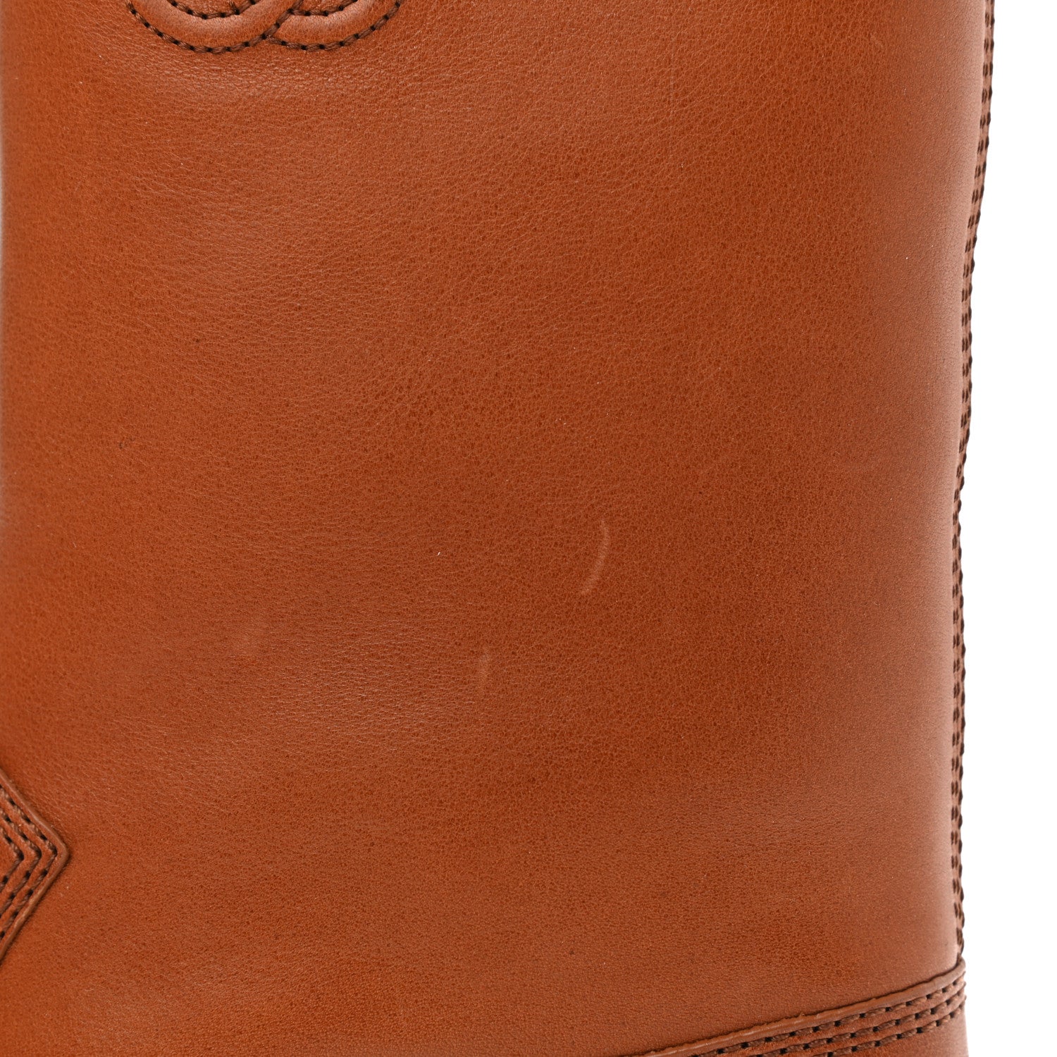 Chanel Calfskin CC Logo Mid Calf Boots 38.5 Caramel 12 of 12