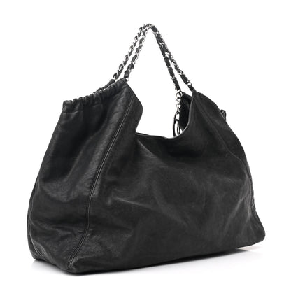 Chanel Distressed Caviar XL Coco Cabas Black 4 of 12
